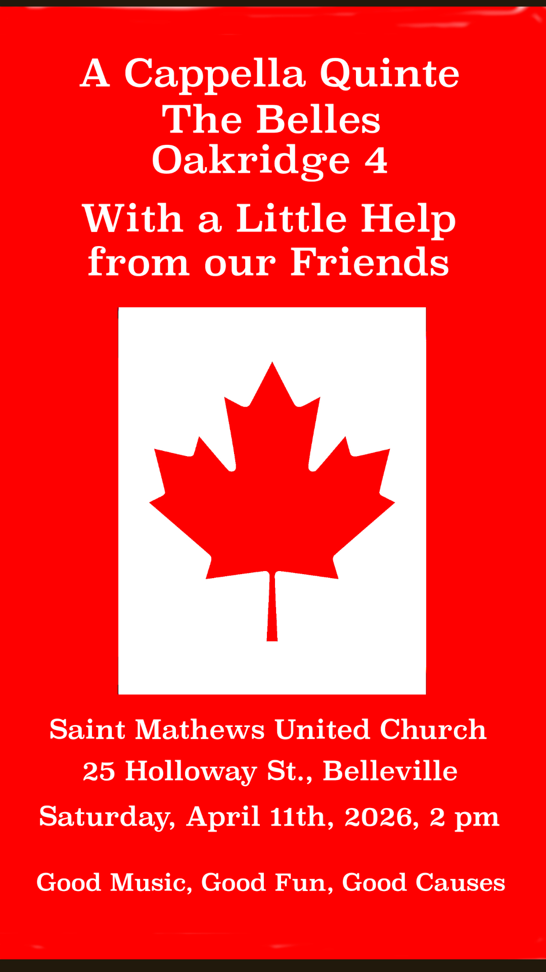 ACQ Spring Show - "With a Little Help From Our Friends"